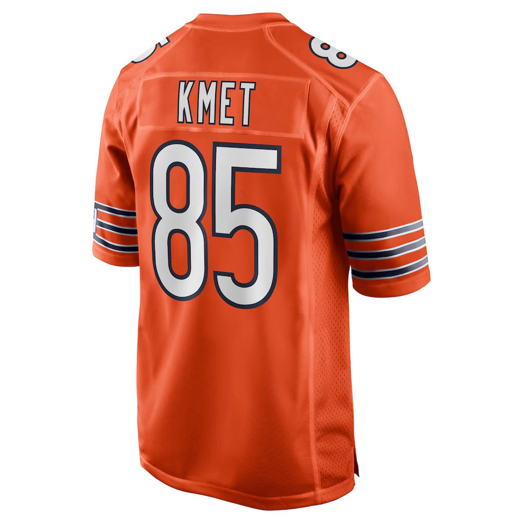 CAdoa C.Bears #85 Cole Kmet Player Orange Home Game Stitched Jerseys