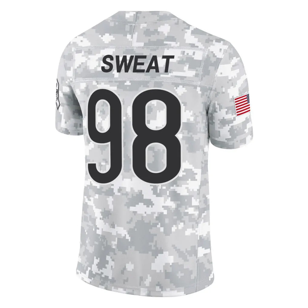 CAdoa C.Bears #98 Montez Sweat Player Arctic Camo Salute to Service Limited Stitched Jerseys