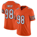 CAdoa C.Bears #98 Montez Sweat Player Orange Vapor F.U.S.E. Limited Home Game Stitched Jerseys