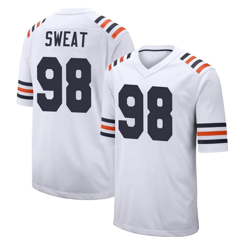 CAdoa C.Bears #98 Montez Sweat Player White Classic Home Game Stitched Jerseys
