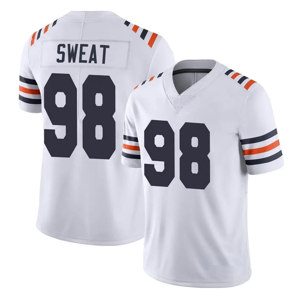 CAdoa C.Bears #98 Montez Sweat Player White Classic Vapor Limited Home Game Stitched Jerseys