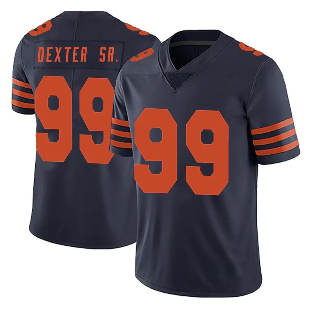 CAdoa C.Bears #99 Gervon Dexter Sr. Player Navy Blue Alternate Vapor Untouchable Limited Stitched Jerseys