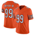 CAdoa C.Bears #99 Gervon Dexter Sr. Player Orange Vapor F.U.S.E. Limited Home Game Stitched Jerseys