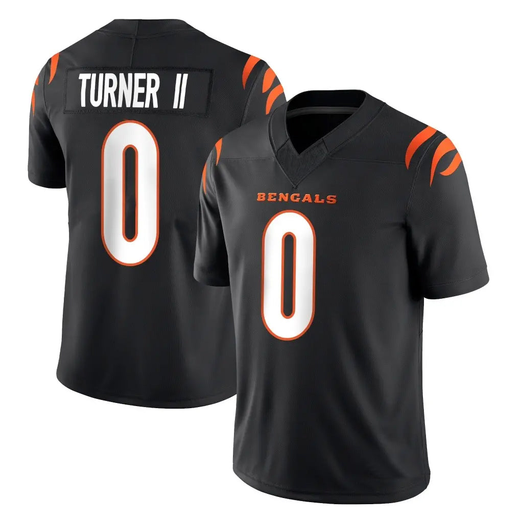 CAdoa C.Bengals #0 DJ Turner II Player Black Vapor F.U.S.E. Limited Home Game Stitched Jerseys