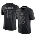 CAdoa C.Bengals #16 Joe Flacco Player Black Reflective Limited Game Stitched Jerseys