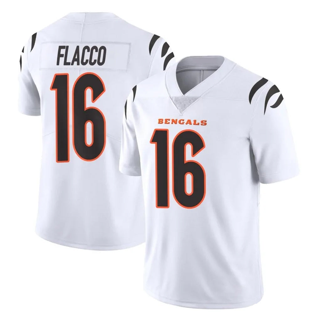 CAdoa C.Bengals #16 Joe Flacco Player White Vapor Untouchable Limited Home Game Stitched Jerseys