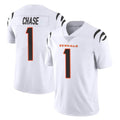 CAdoa C.Bengals #1 Ja'Marr Chase Player White Vapor Untouchable Limited Home Game Stitched Jerseys