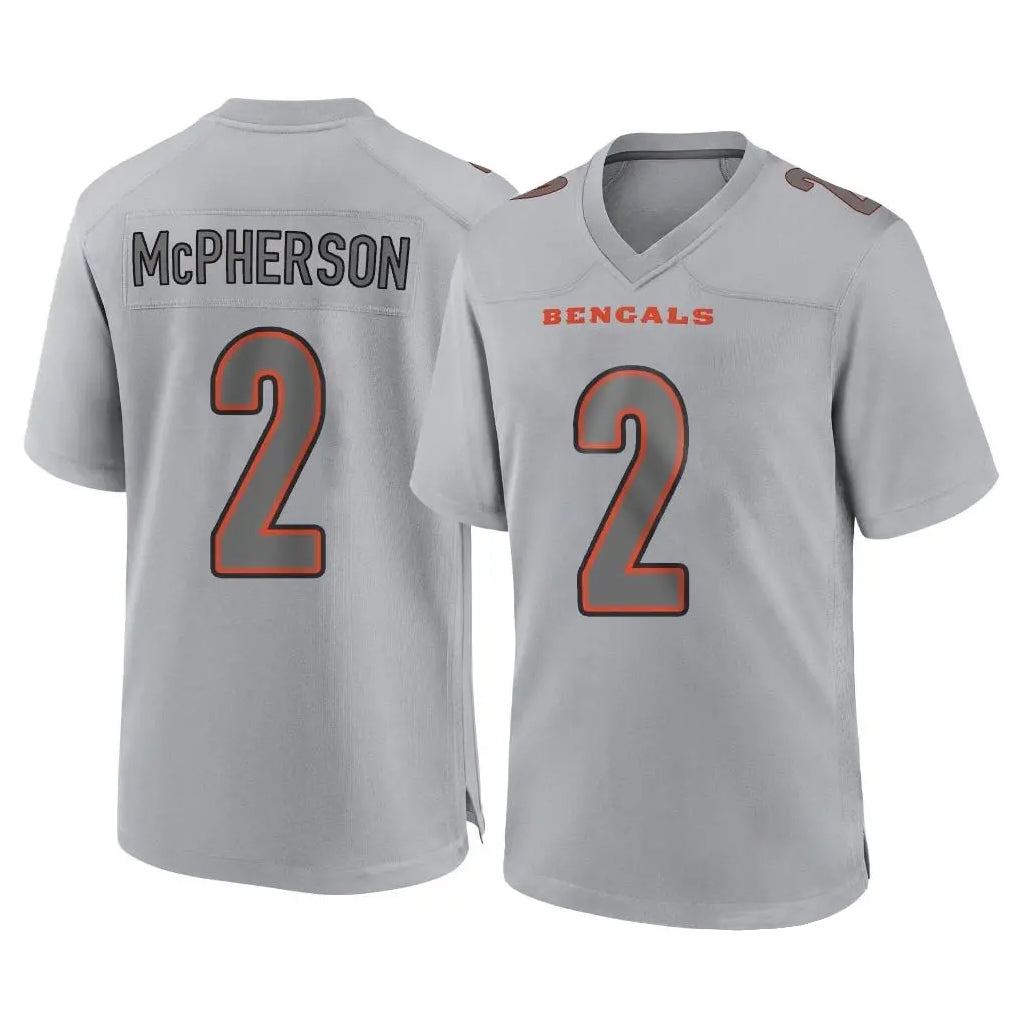 CAdoa C.Bengals #2 Evan McPherson Player Gray Atmosphere Fashion Game Stitched Jerseys