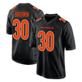 CAdoa C.Bengals #30 Chase Brown Player Black Fashion Game Stitched Jerseys