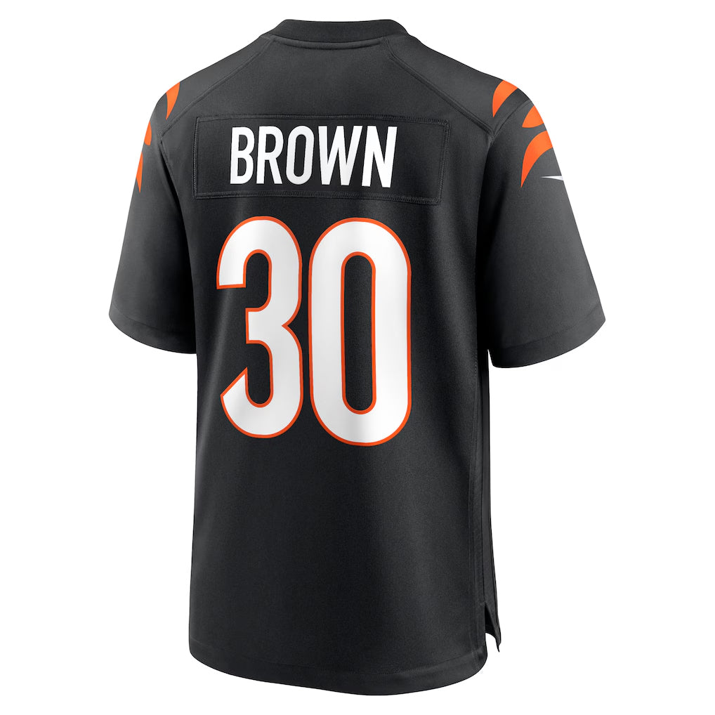 CAdoa C.Bengals #30 Chase Brown Player Black Home Game  Stitched Jerseys