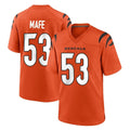 CAdoa C.Bengals #53 Boye Mafe Player Orange Home Game Stitched Jerseys