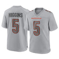 CAdoa C.Bengals #5 Tee Higgins Player Gray Atmosphere Fashion Game Stitched Jerseys