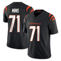 CAdoa C.Bengals #71 Amarius Mims Player Black Vapor F.U.S.E. Limited Home Game Stitched Jerseys