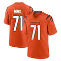 CAdoa C.Bengals #71 Amarius Mims Player Orange Home Game Stitched Jerseys