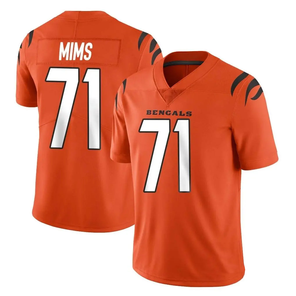 CAdoa C.Bengals #71 Amarius Mims Player Orange Vapor Untouchable Limited Home Game Stitched Jerseys