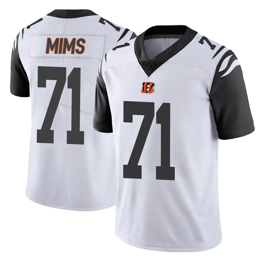 CAdoa C.Bengals #71 Amarius Mims Player White Color Rush Vapor Untouchable Limted Home Game Stitched Jerseys