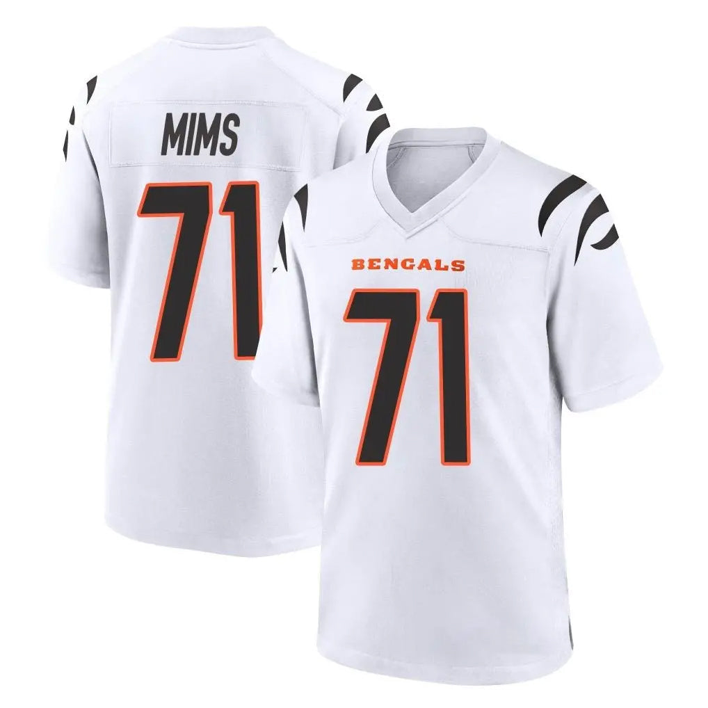 CAdoa C.Bengals #71 Amarius Mims Player White Home Game Stitched Jerseys