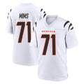 CAdoa C.Bengals #71 Amarius Mims Player White Home Game Stitched Jerseys