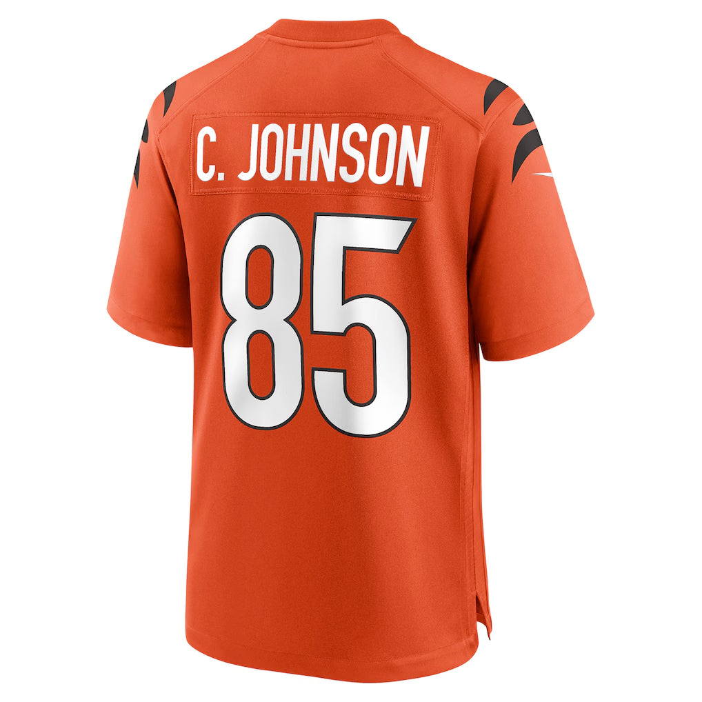 CAdoa C.Bengals #85 Chad Johnson Player Orange Home Game Stitched Jerseys