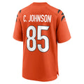 CAdoa C.Bengals #85 Chad Johnson Player Orange Home Game Stitched Jerseys