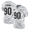 CAdoa C.Bengals #90 Kris Jenkins Jr Player Arctic Camo Salute to Service Limited Stitched Jerseys