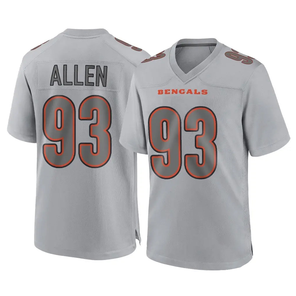 CAdoa C.Bengals #93 Jonathan Allen Player Gray Atmosphere Fashion Game Stitched Jerseys