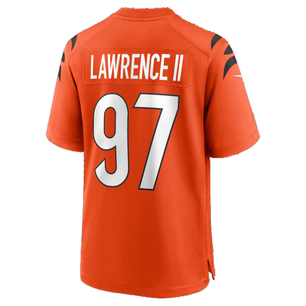 CAdoa C.Bengals #97 Dexter Lawrence II Orange Game Stitched Jerseys