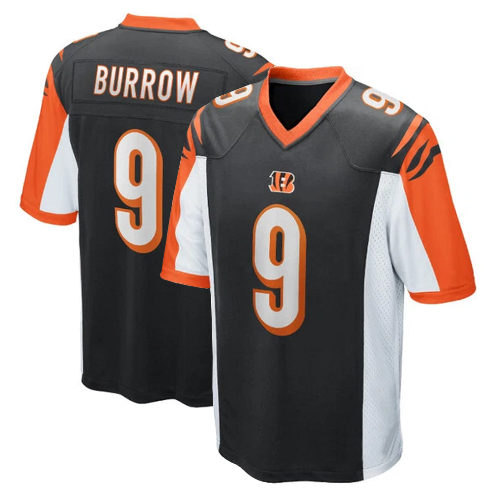 CAdoa C.Bengals #9 Joe Burrow Player Black Alternate Home Game Stitched Jerseys