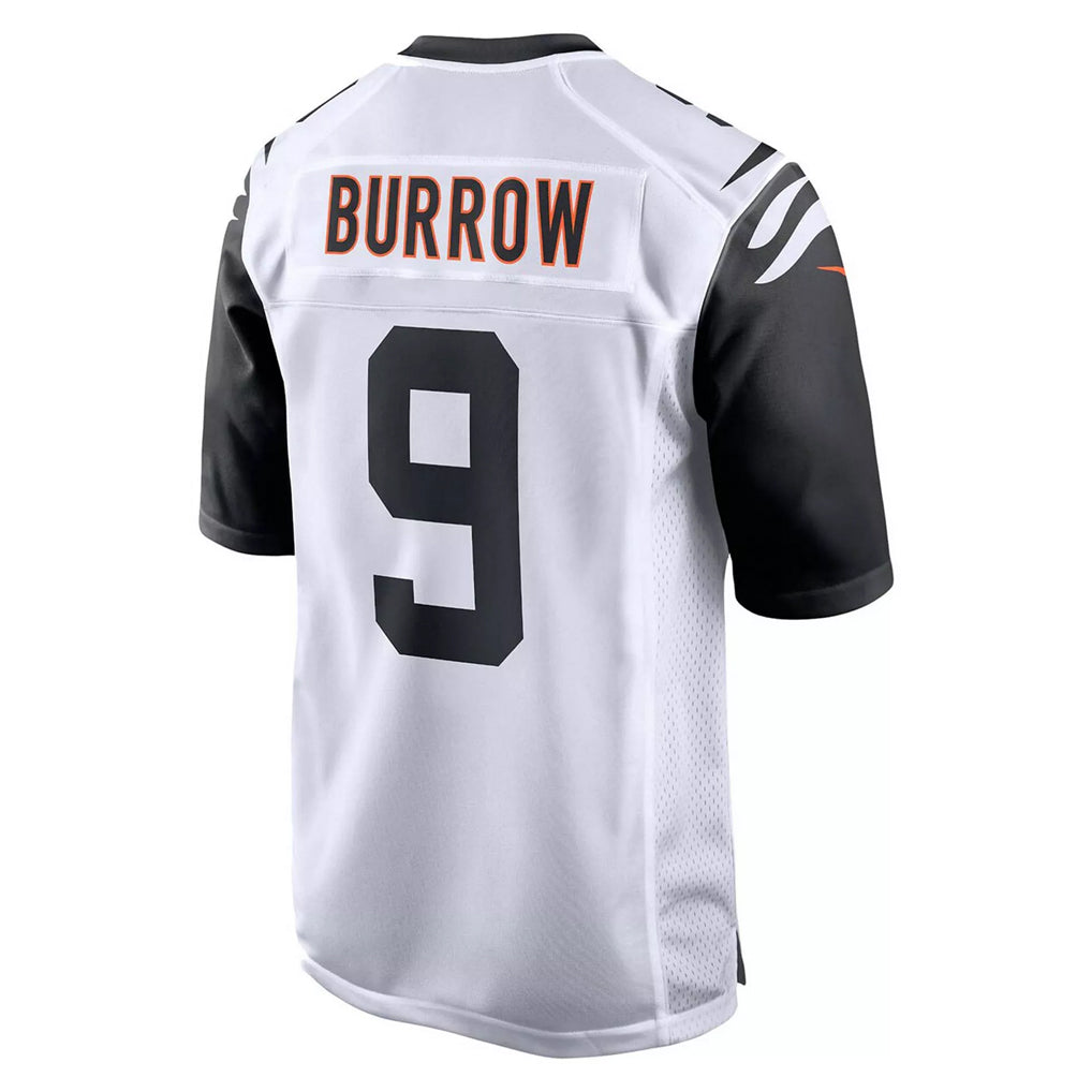 CAdoa C.Bengals #9 Joe Burrow Player White Alternate Home Game Stitched Jerseys