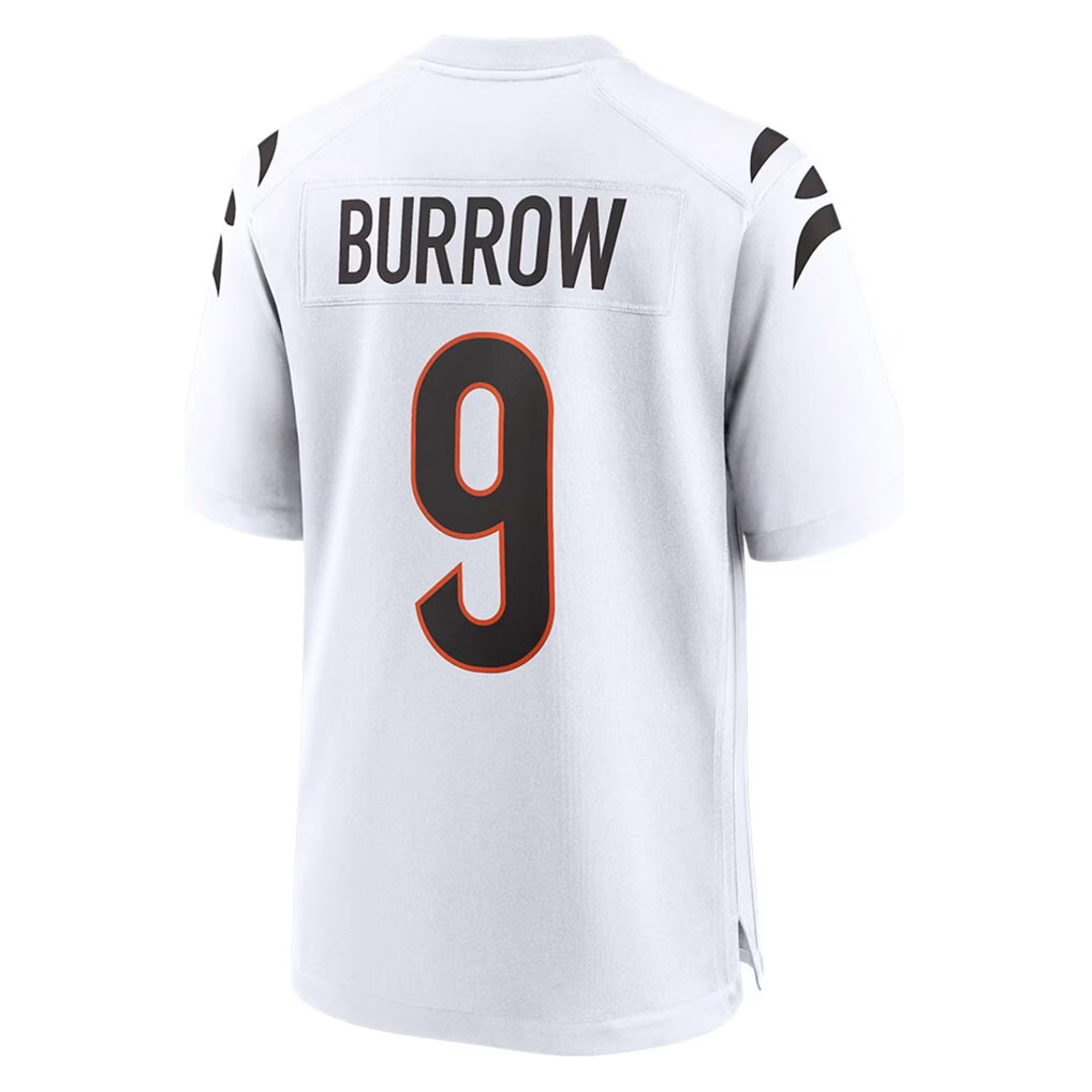 CAdoa C.Bengals #9 Joe Burrow Player White Home Game Stitched Jerseys