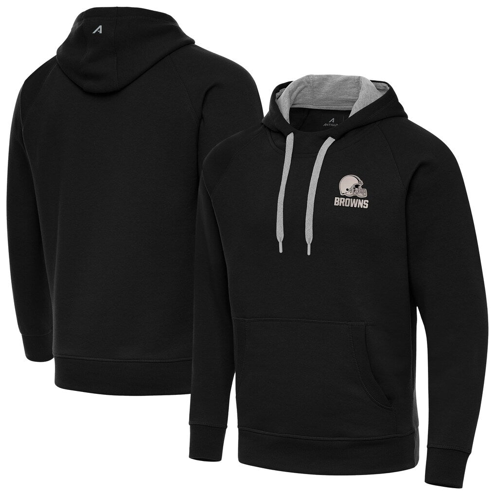 CAdoa C.Browns Black Brushed Carbon Pullover Hoodie Blank Player Limited Stitched Jerseys