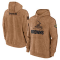 CAdoa C.Browns Brown Salute to Service Pullover Hoodie Limited Blank Player Stitched Jerseys