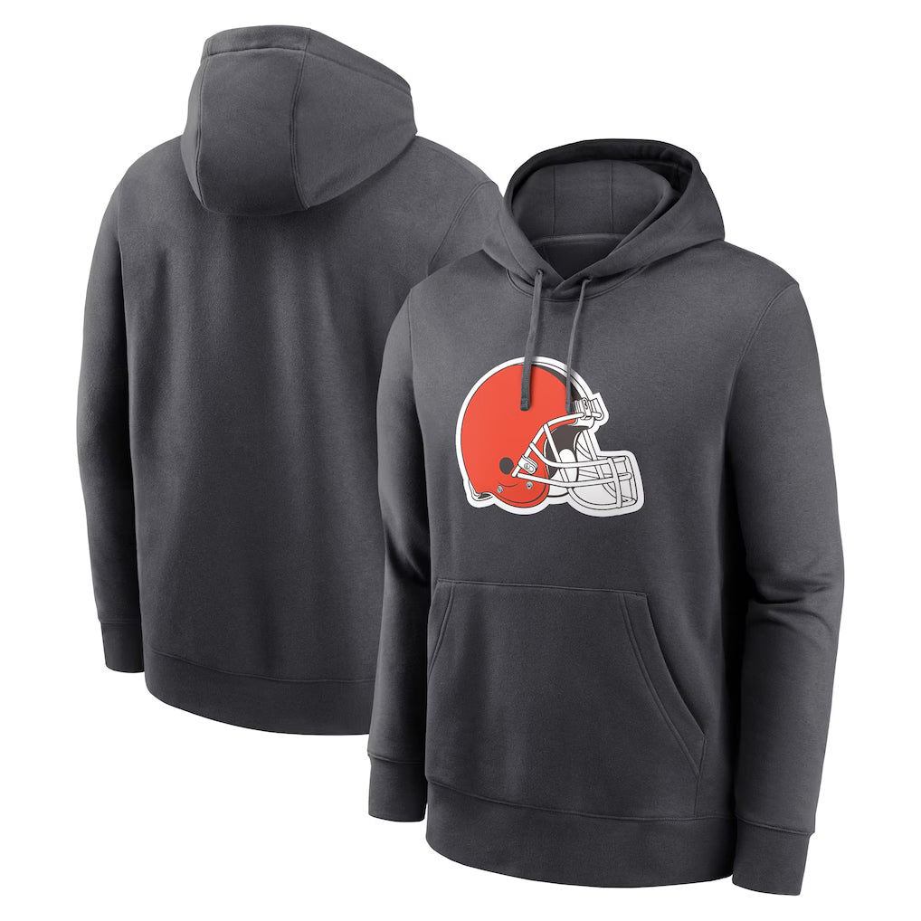 CAdoa C.Browns Gray Primetime Logo Hoodie Blank Player Limited Stitched Jerseys