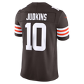 CAdoa C.Browns #10 Quinshon Judkins Brown Team Vapor F.U.S.E. Stitched Limited Jerseys