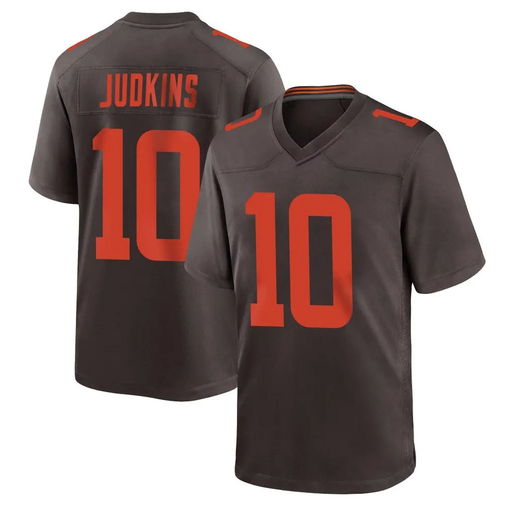 CAdoa C.Browns #10 Quinshon Judkins Player Brown Alternate Home Game Stitched Jerseys