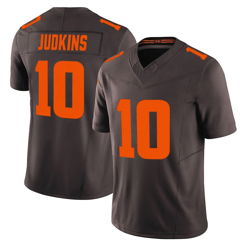 CAdoa C.Browns #10 Quinshon Judkins Player Brown Limited Vapor F.U.S.E. Alternate Game Stitched Jerseys