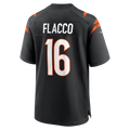 CAdoa C.Bengals #16 Bengals Joe Flacco Black Team Game Stitched Jerseys