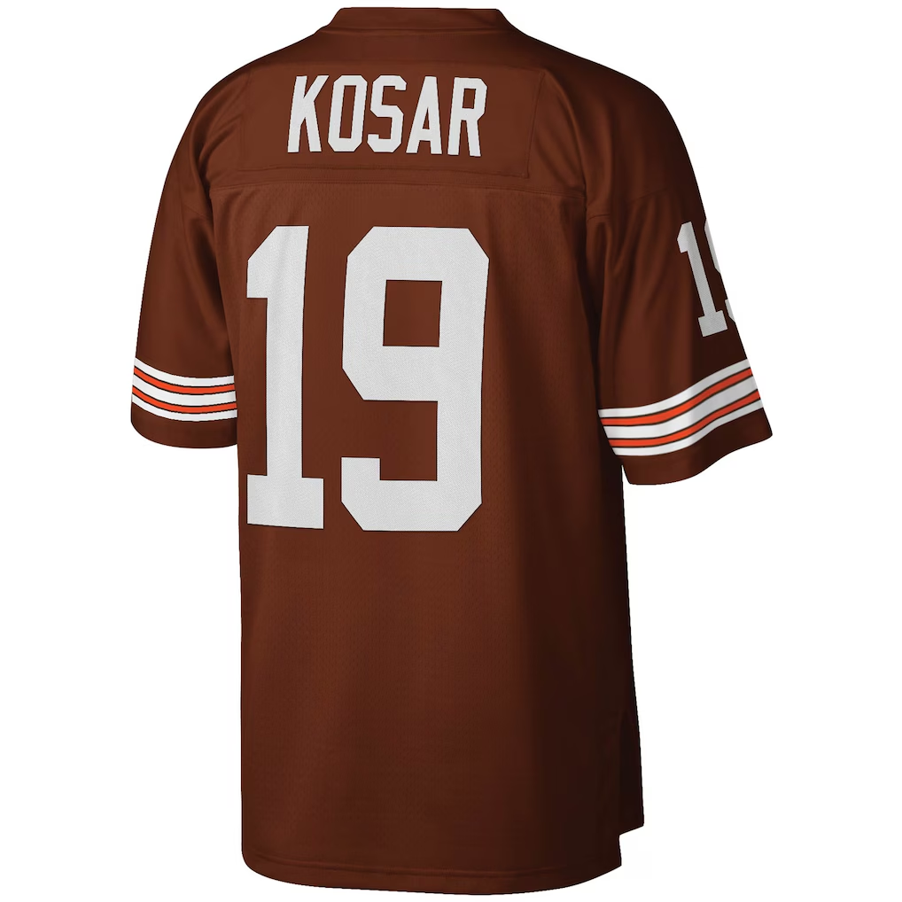 CAdoa C.Browns #19 Bernie Kosar Mitchell & Ness Brown Legacy Replica Jersey