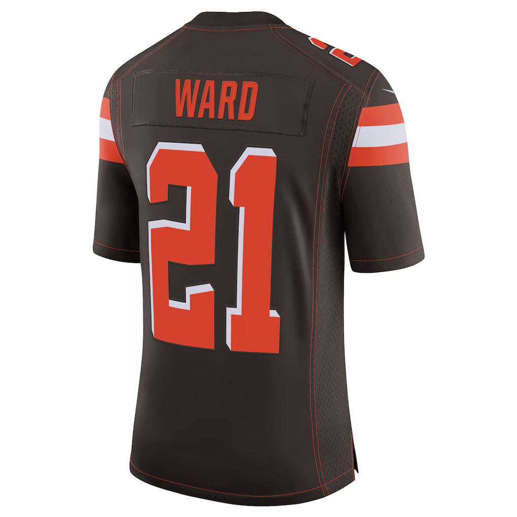 CAdoa C.Browns #21 Denzel Ward Player Brown Vapor Limited Football Jerseys