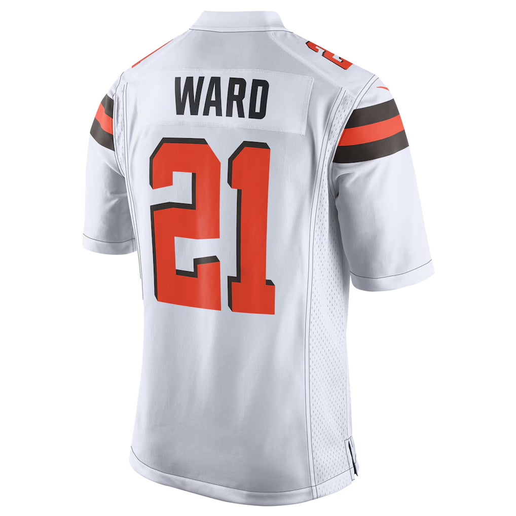 CAdoa C.Browns #21 Denzel Ward Player White Vapor Limited Football Jerseys