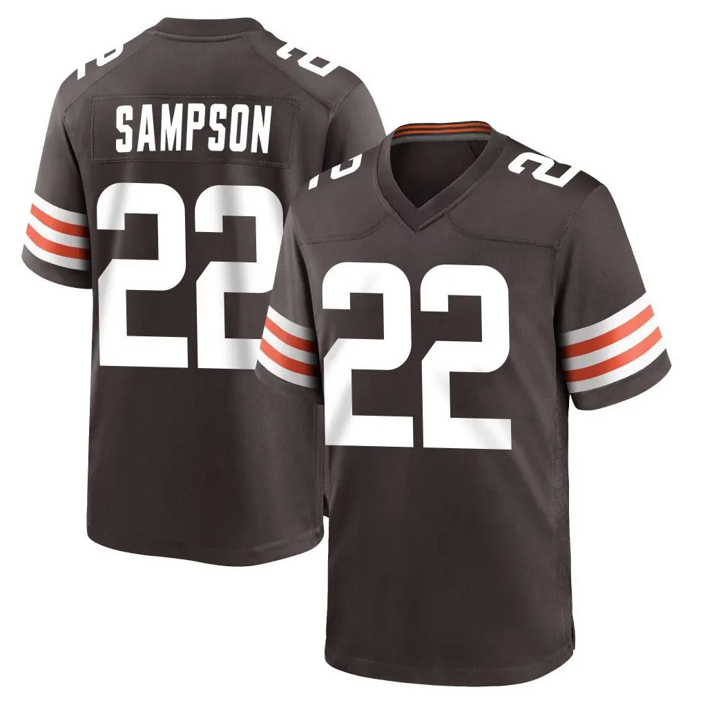 CAdoa C.Browns #22 Dylan Sampson Player Brown Home Game Stitched Jerseys