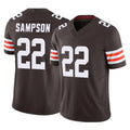 CAdoa C.Browns #22 Dylan Sampson Player Brown Vapor F.U.S.E. Limited Home Game Stitched Jerseys