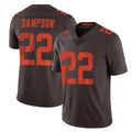 CAdoa C.Browns #22 Dylan Sampson Player Browns Color Rush Limited Home Game Stitched Jerseys