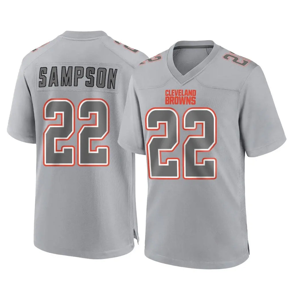 CAdoa C.Browns #22 Dylan Sampson Player Gray Atmosphere Fashion Game Stitched Jerseys