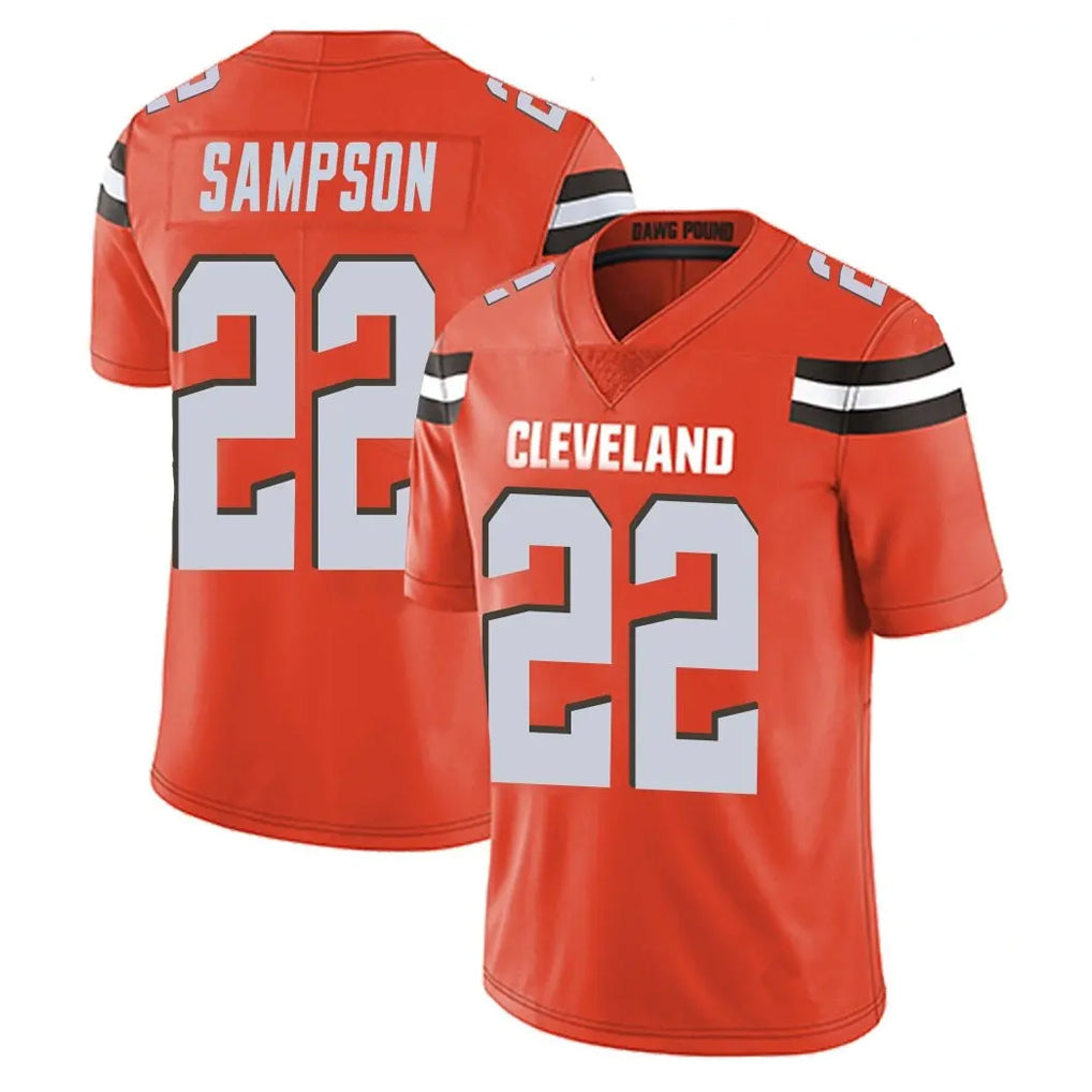 CAdoa C.Browns #22 Dylan Sampson Player Orange Alternate Vapor Untouchable Limited Home Game Stitched Jerseys