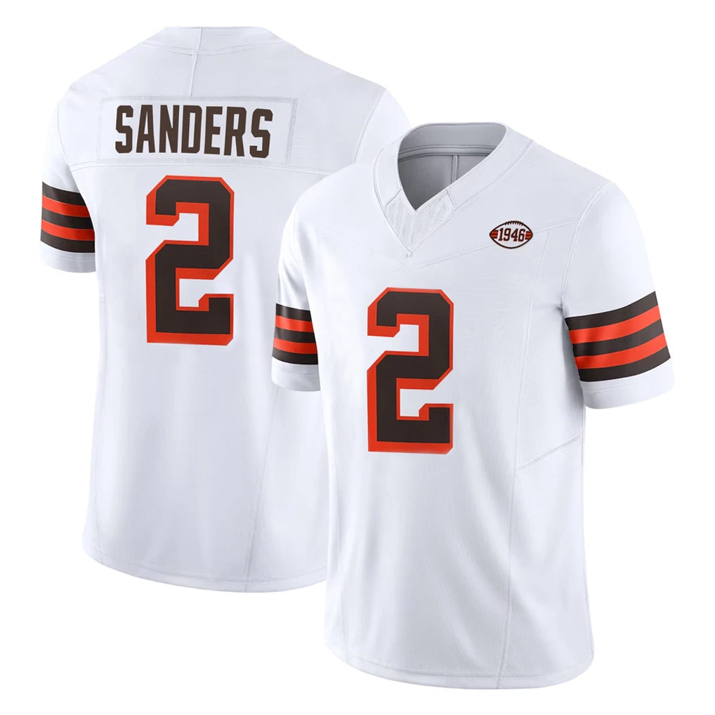 CAdoa C.Browns #2 Shedeur Sanders Player White Limited Vapor F.U.S.E. Alternate Game Stitched Jerseys