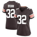 CAdoa C.Browns #32 Jim Brown Player Brown Home Game Stitched Jerseys