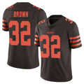 CAdoa C.Browns #32 Jim Brown Player Browns Color Rush Limited Home Game Stitched Jerseys