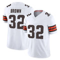 CAdoa C.Browns #32 Jim Brown Player White Vapor F.U.S.E. Limited Home Game Stitched Jerseys