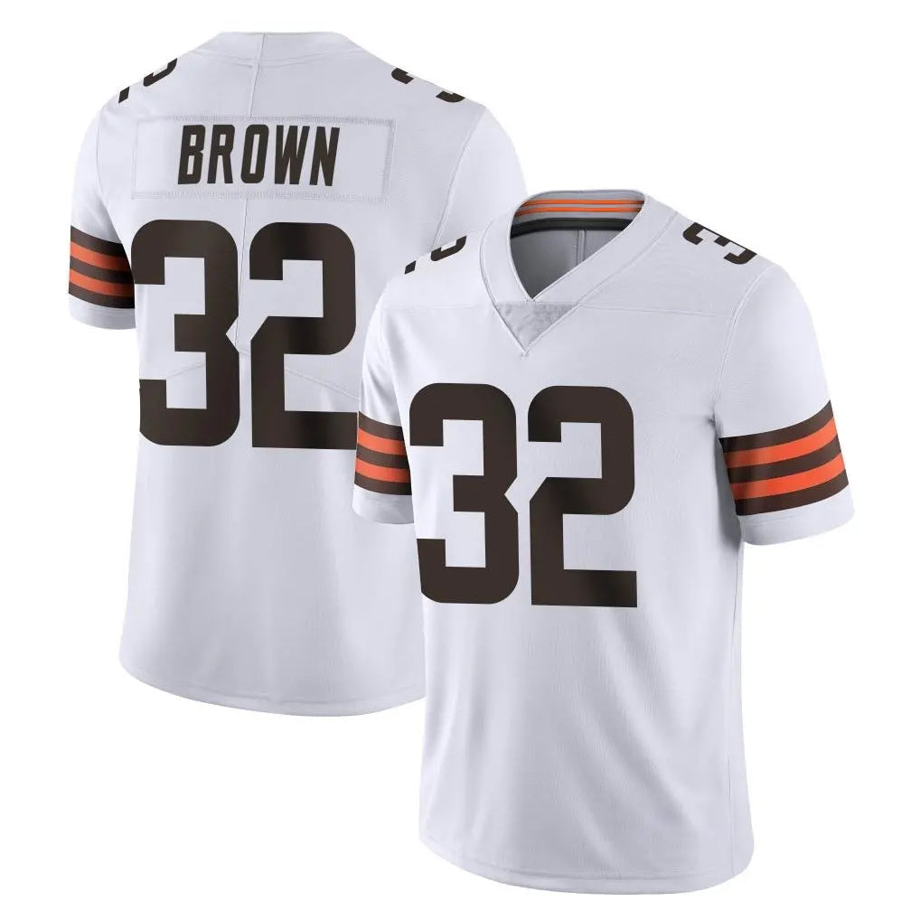 CAdoa C.Browns #32 Jim Brown Player White Vapor Untouchable Limited Home Game Stitched Jerseys